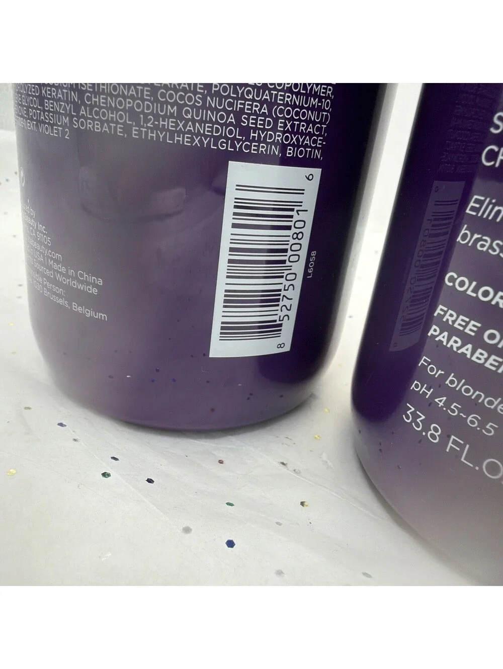 Luseta Purple Shampoo & Conditioner Duo Set 33.8oz Blonde Toning Hair Care NEW